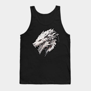 Mecha Tier Tiger Wolf Fuchs Cyborg Wildschwein Tank Top